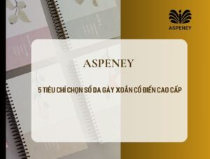 sổ da gáy xoắn cổ điển